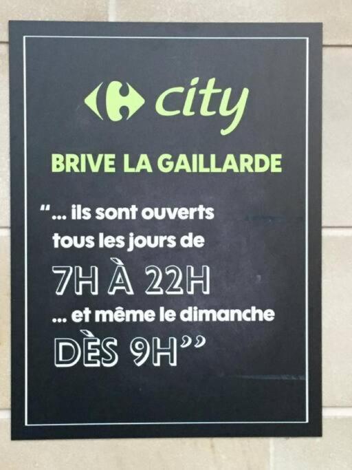 Logement A Brive Avec Terrasse Et Climatisation - Pres De La Gare Et Du Centre-Ville - Wifi Et Stationnement Gratuit Exterior foto